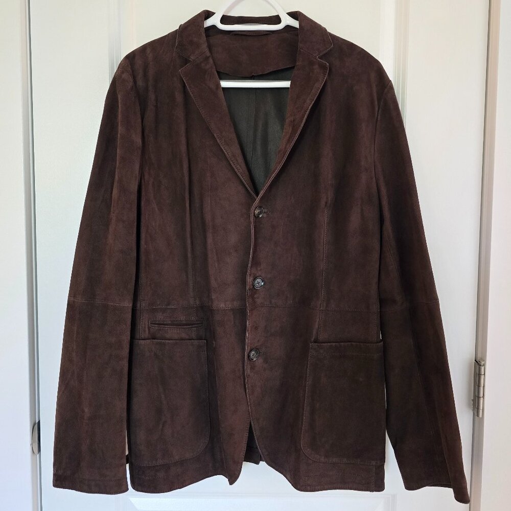 Hugo Boss Men's Suede Blazer Jacket